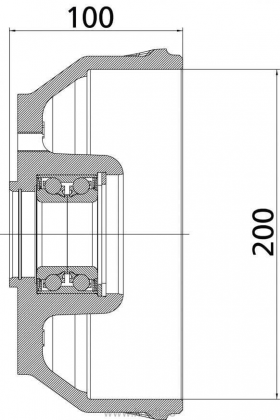 Tambur de frana 200 Knott